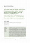 Research paper thumbnail of “I’m with her” or “we’re with her”? Personal versus group leader-based identities and types of political participation.