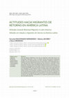 Research paper thumbnail of Attitudes towards Returned Migrants in Latin America.