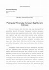 Research paper thumbnail of PENINGKATAN PARIWISATA, KEMAJUAN BAGI EKONOMI INDONESIA | Artikel Opini Intelektual