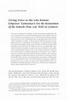 Research paper thumbnail of Giving Voice to the Late Roman Emperor: Eumenius's For the Restoration of the Schools (Pan. Lat. 9[4]) in Context