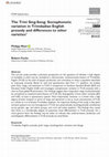 Research paper thumbnail of The Trini Sing-Song: Sociophonetic variation in Trinidadian English prosody and differences to other varieties