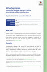 Research paper thumbnail of Virtual exchange connecting language learners in online intercultural collaborative learning