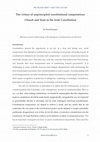 Research paper thumbnail of The virtues of unprincipled constitutional compromises: Church and State in the Irish Constitution