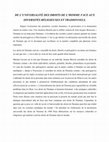 Research paper thumbnail of DE L'UNIVERSALITÉ DES DROITS DE L'HOMME FACE AUX DIVERSITÉS RÉLIGIEUSES ET TRADIONNELLES