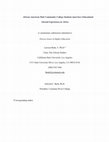 Research paper thumbnail of African American Male Community College Students Must Have Educational Abroad Experiences in Africa