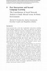 Research paper thumbnail of Peer interactions and second language learning: The contributions of Social Network Analysis in study abroad vs at-home environments