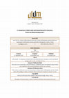 Research paper thumbnail of A Comparison of Kātib Çelebī and Edward Bernard's Education, Works and Mental Backgrounds