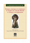 Research paper thumbnail of Françoise Gevrey, Alexis Lévrier et Bernard Teyssandier (dir.), Éthique, poétique et esthétique du secret de l’Ancien Régime à l’époque contemporaine (Peeters, 2016)