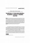 Research paper thumbnail of Vicissitudes of Internationalization: Academic articles in Brazilian journals