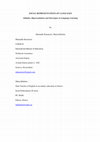 Research paper thumbnail of SOCIAL REPRESENTATIONS OF LANGUAGES Attitudes, Representations and Stereotypes in Language Learning.
Marianthi (Marianna) Karatsiori, Maria Kikidou