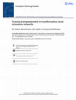 Research paper thumbnail of Translocal empowerment in transformative social innovation networks