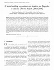 Research paper thumbnail of O state-building no contexto do Império em Negação: o caso da CPA no Iraque (2003-2004)