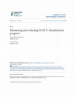 Research paper thumbnail of Monitoring and evaluating FGM/C abandonment programs