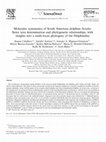 Research paper thumbnail of Molecular systematics of South American dolphins Sotalia: Sister taxa determination and phylogenetic relationships, with insights into a multi-locus phylogeny of the Delphinidae