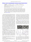 Research paper thumbnail of Epilayer control of photodeposited materials during UV photocatalysis