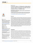 Research paper thumbnail of Protective effects of Phyllanthus phillyreifolius extracts against hydrogen peroxide induced oxidative stress in HEK293 cells