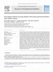 Research paper thumbnail of First-degree relatives of young children with autism spectrum disorders: Some gender aspects