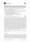 Research paper thumbnail of The ‘Palo a Pique’ Long-Term Research Platform: First 25 Years of a Crop–Livestock Experiment in Uruguay