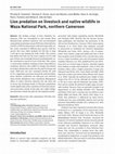 Research paper thumbnail of Lion predation on livestock and native wildlife in Waza National Park, northern Cameroon