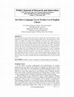 Research paper thumbnail of On Native Language Use in Tertiary Level English Classes