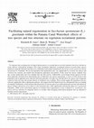 Research paper thumbnail of Facilitating natural regeneration in Saccharum spontaneum (L.) grasslands within the Panama Canal Watershed: effects of tree species and tree structure on vegetation recruitment patterns