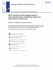 Research paper thumbnail of When using the native language leads to more ethical choices: integrating ratings and electrodermal monitoring