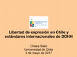 Research paper thumbnail of Libertad de expresión en Chile y estándares internacionales de DDHH - Unesco 2017