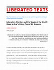 Research paper thumbnail of 'Liberation, Wonder, and the 'Magic of the World': Basel al- Araj's I Have Found My Answers