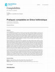 Research paper thumbnail of Pratiques comptables en Grèce hellénistique