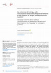 Research paper thumbnail of -	«Las columnas de la lengua del Marqués de Tamarón y Álex Grijelmo sobre comunicación política: La “lengua” de los políticos en cuestión »