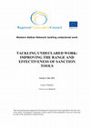 Research paper thumbnail of TACKLING UNDECLARED WORK: IMPROVING THE RANGE AND EFFECTIVENESS OF SANCTION TOOLS