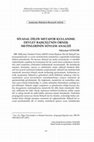 Research paper thumbnail of SİYASAL DİLDE METAFOR KULLANIMI: DEVLET BAHÇELİ’NİN ÖRNEK METİNLERİNİN SÖYLEM ANALİZİ