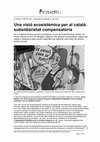 Research paper thumbnail of Una visió ecosistèmica per al català: subsidiarietat compensatòria [An ecosystemic vision for Catalan: Compensatory subsidiarity] [Una visión ecosistémica para el catalán: subsidiariedad compensatoria]