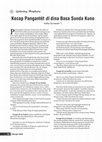 Research paper thumbnail of Kecap Pangantét di dina Basa Sunda Kuno