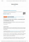 Research paper thumbnail of Por que so vacinar nao resolve a ansiedade pela normalidade sem volta 01 05 2021 Latinoamerica21 Folha