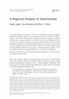 Research paper thumbnail of A Regional Analysis of Assertiveness