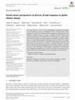 Research paper thumbnail of Social science perspectives on drivers of and responses to global climate change