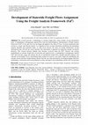 Research paper thumbnail of Development of Statewide Freight Flows Assignment Using the Freight Analysis Framework (Faf 3 )