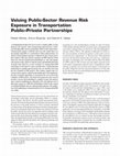 Research paper thumbnail of Valuing Public-Sector Revenue Risk Exposure in Transportation Public-Private Partnerships