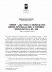 Research paper thumbnail of Recenzja: Hanna i „jej” kino. O książce Kino Hanny Schygulli red. A Gwóźdź, Wrocław 2015