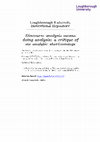 Research paper thumbnail of Discourse Analysis Means Doing Analysis: A Critique Of Six Analytic Shortcomings