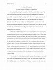 Research paper thumbnail of Problems of Perception: A Literary Analysis of Chapter 33 of Middlemarch