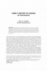 Research paper thumbnail of Family history in canada