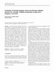 Research paper thumbnail of Evaluation of thermal imaging system and thermal radiation detector for real-time condition monitoring of high power frequency converters