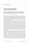 Research paper thumbnail of 100 Jahre Frauenwahlrecht – der unvollendete Weg zu geschlechtergerechter Repräsentation. Eine Einleitung