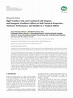 Research paper thumbnail of MgO Fertilizer Sole and Combined with Organic and Inorganic Fertilizers: Effect on Soil Chemical Properties, Turmeric Performance, and Quality in a Tropical Alfisol