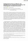 Research paper thumbnail of Linking Extraversion to Collective and Individual Forms of Political Participation: The Mediating Role of Political Discussion