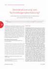 Research paper thumbnail of Demokratisierung von Technikfolgenabschätzung? Zur Verhältnisbestimmung von TA und Öffentlichkeit (mit Stefan Böschen)