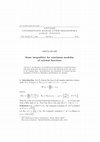 Research paper thumbnail of Some inequalities for maximum modulus of rational functions