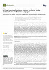 Research paper thumbnail of A Deep Learning Sentiment Analyser for Social Media Comments in Low-Resource Languages